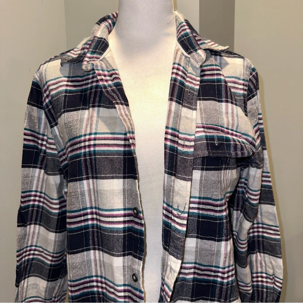 Aeropostale Flannel with Elbow Patches Size M - Picture 3 of 8